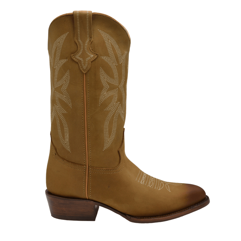 JOE BOOTS  600C TAN Men's Western Boots: J Toe Cowboy boots in Genuine PRIME Leather