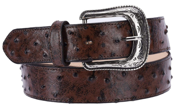 BD701 Ostrich Clone Brown Belt