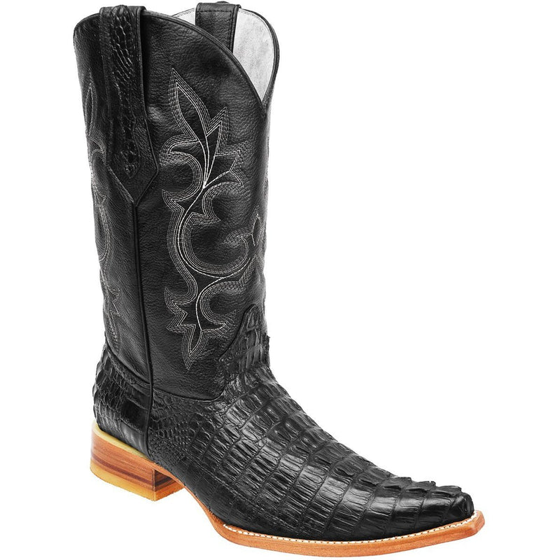 Joe boots BD04 BLACK Men's Western Boots - Pointed Toe , Cowboy boots, Caiman print leather