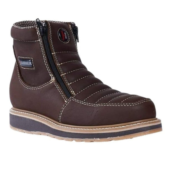 HM339 Short Boots Zipper, Double Density Brown