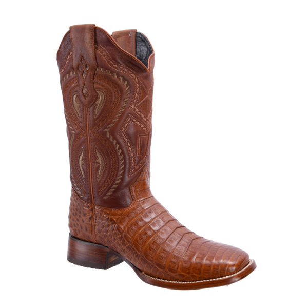 JB706 Square Toe Rodeo Boot Caiman Original Leather Chedron