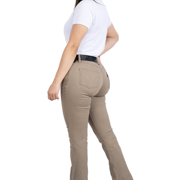 LV Women Khaki Classic Bootcut Premium Jeans – JoeExclusive