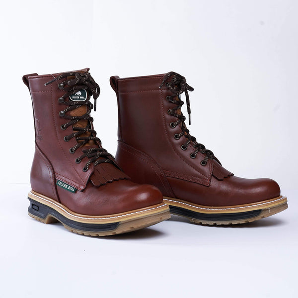 SB564 Work Boot Lace-Up Silver Bull Shedron (WIDE EE LAST-HALF NUMBER LESS RECOMMENDED)