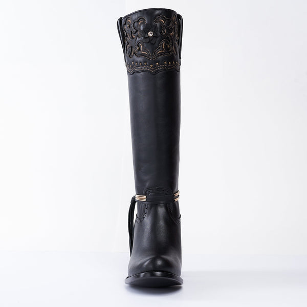 Sofia-High Boot Black