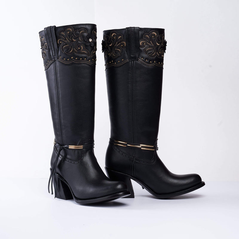 Sofia-High Boot Black