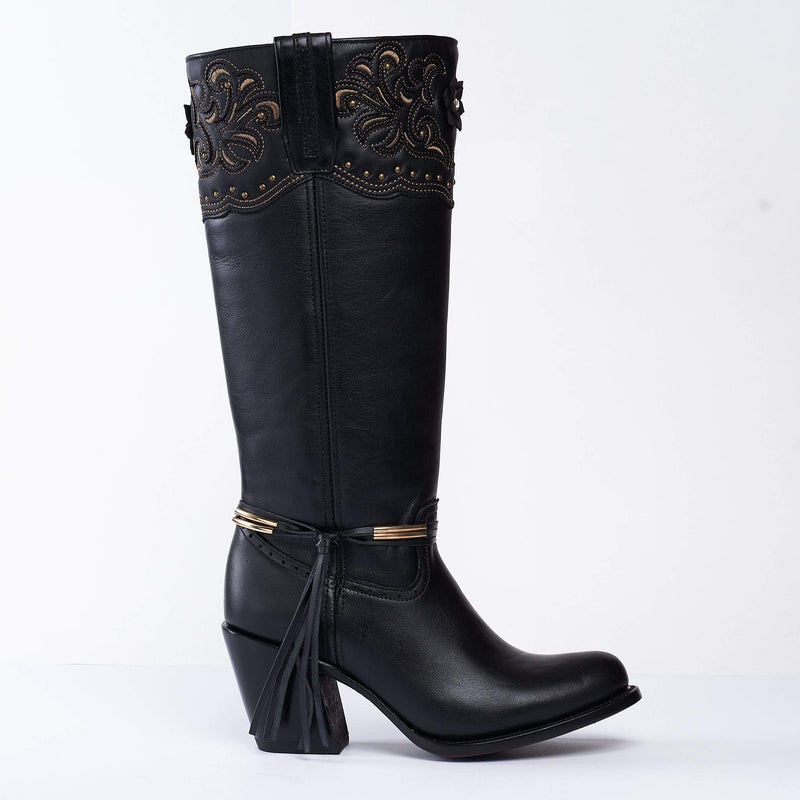 Sofia-High Boot Black