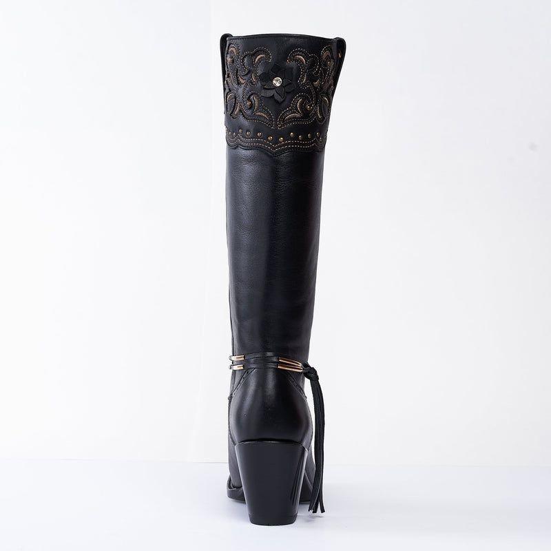 Sofia-High Boot Black