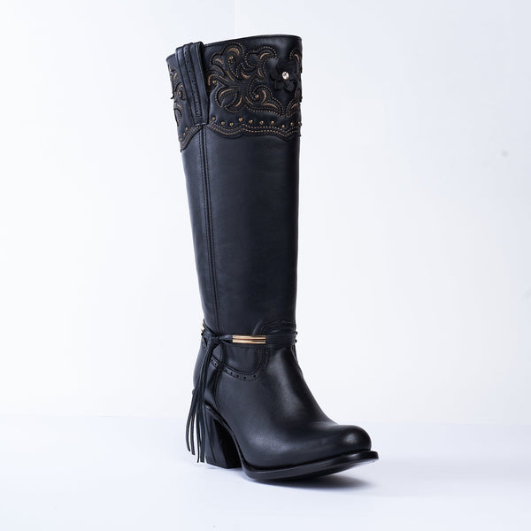 Sofia-High Boot Black