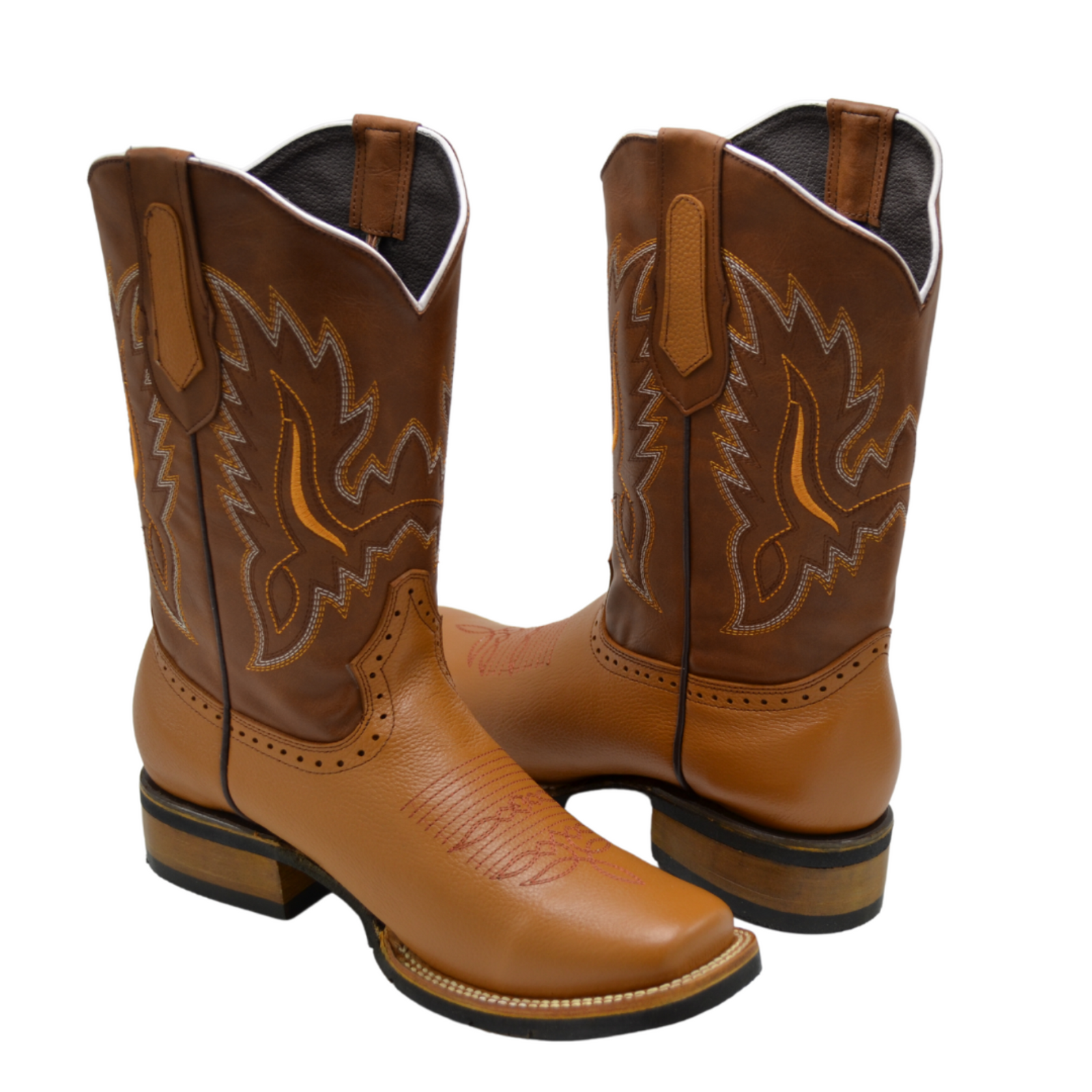 Unbranded Boots Mens Size 7.5 E Tan Butterscotch Leather Cowboy Western Boots El Dorado Men main image 3