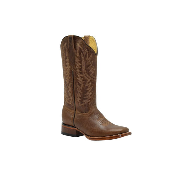 JOE BOOTS 16-10 BROWN  Plain Women Boots,  Western Boots, Square Toe, Premium Women's Cowboy Boots, Embroidered, Cowgirls Boots.