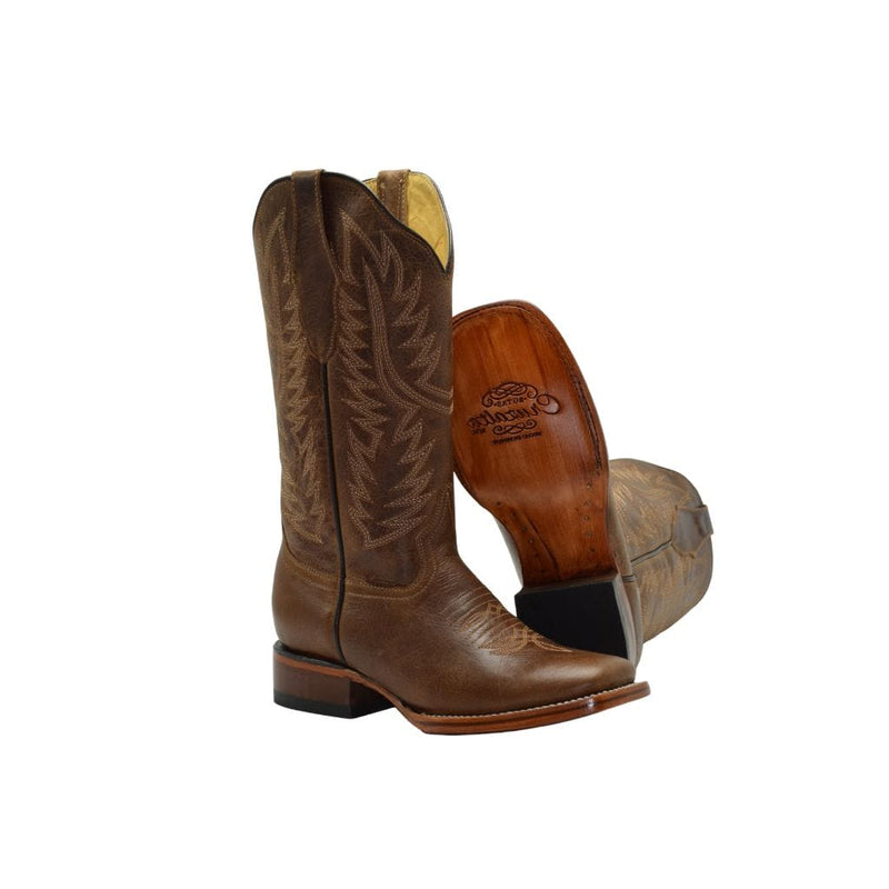 JOE BOOTS 16-10 BROWN  Plain Women Boots,  Western Boots, Square Toe, Premium Women's Cowboy Boots, Embroidered, Cowgirls Boots.