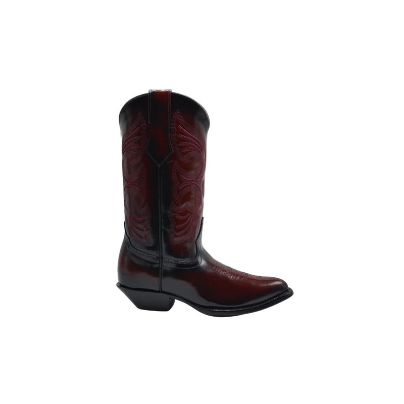 JOE BOOTS 900C BLACK CHERRY J Toe  Men's Western Boots:  Cowboy Boots in Genuine PRIME Leather