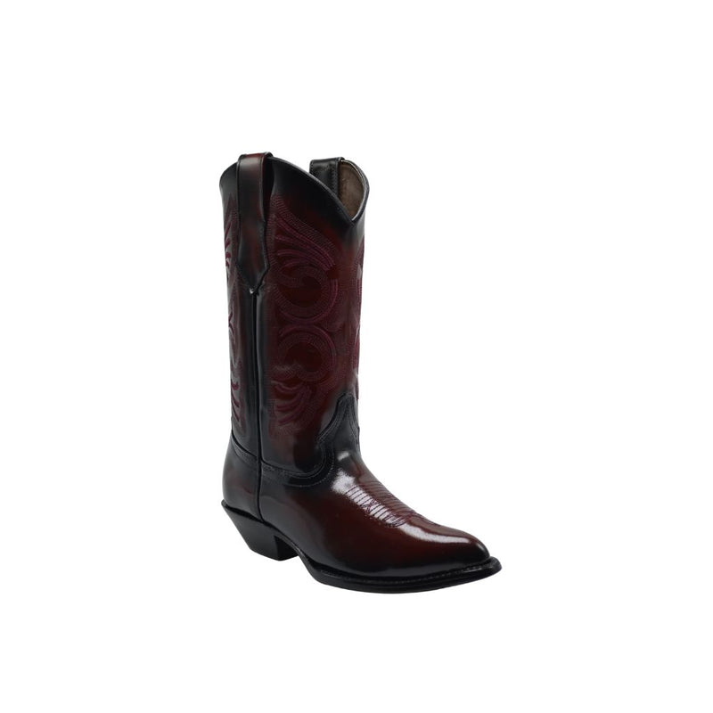 JOE BOOTS 900C BLACK CHERRY J Toe  Men's Western Boots:  Cowboy Boots in Genuine PRIME Leather