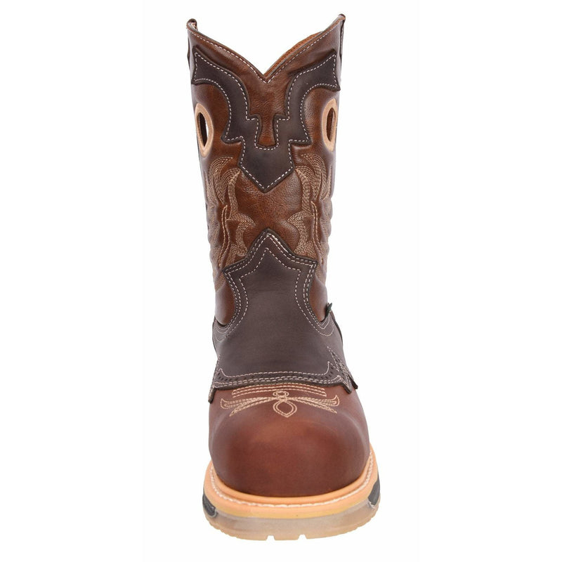 SB1035 SILVER BULL Men Steel Toe Brown (WIDE EE LAST - HALF NUMBER LESS RECOMMENDED)