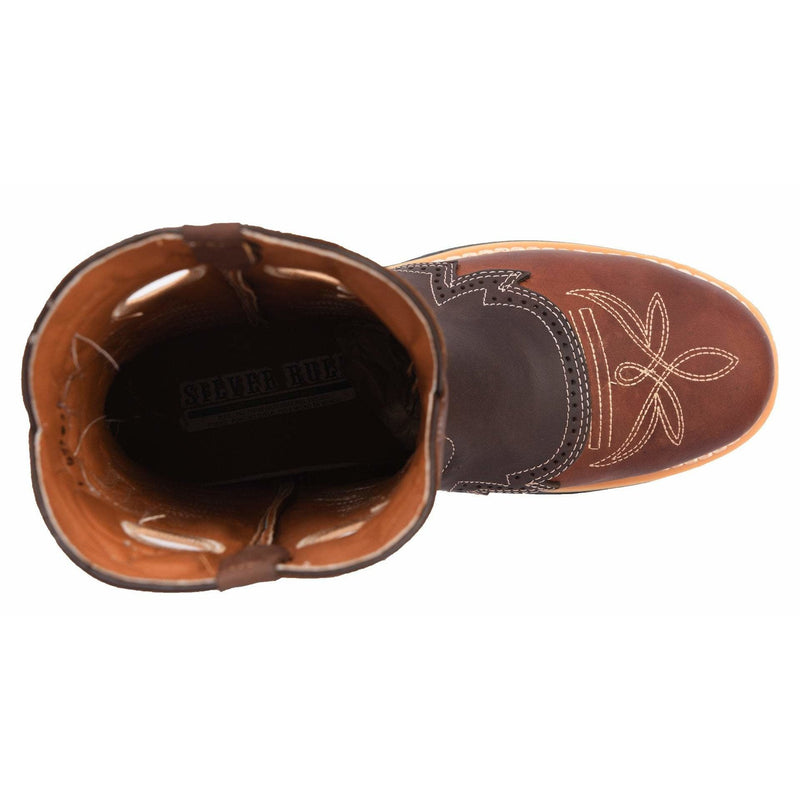 SB1035 SILVER BULL Men Steel Toe Brown (WIDE EE LAST - HALF NUMBER LESS RECOMMENDED)