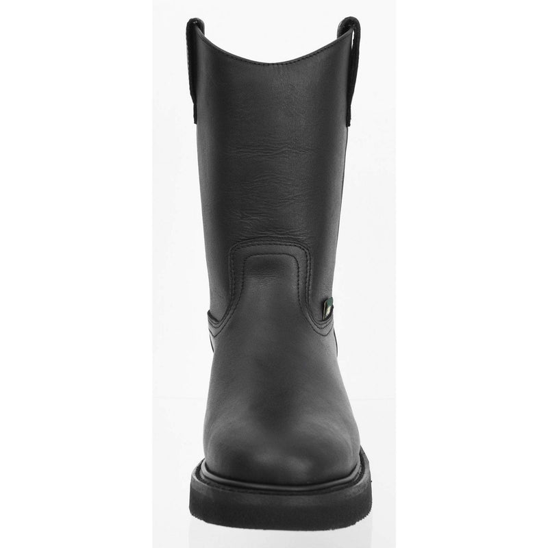 SB 700 BLACK MEN'S RANCHER PULL-TAB WATER RESISTANCE WELLINGTON WORK BOOT